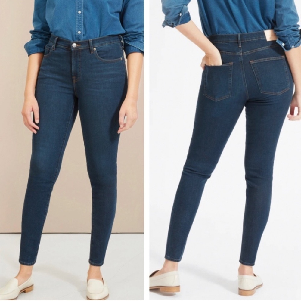 EVERLANE NWT THE AUTHENTIC STRETCH MID-RISE JEANS ANKLE LENGTH